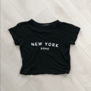 Brandy Melville NY Soho Crop Top- one size